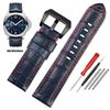 Hochwertiges wasserdichtes Uhrenarmband für Panerai PAM688 441/1313 Rindsleder Herren blau Uhrenarmband Zubehör 22MM 24mm 26mm