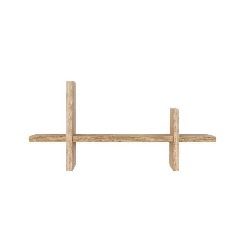 Solid wood word board creative baffle modern simple wall shelf bedroom decorative shelf living room bookshelf