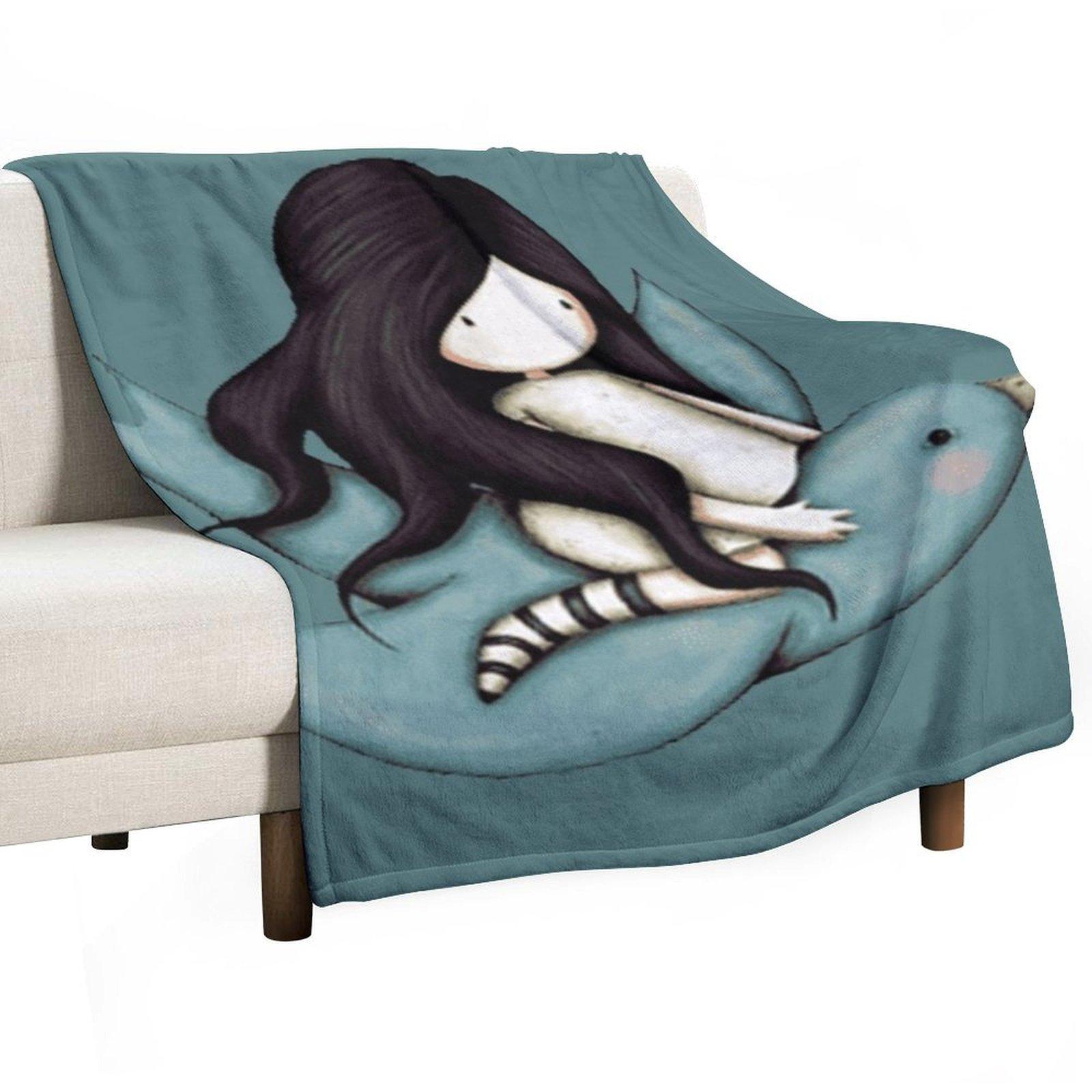 

Gorjuss flying like a bird Throw Blanket Summer Beddings Soft blankets ands warm winter Blankets 30x40in