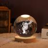Crystal Ball USB Night Light Romantic Desktop Ornaments Unique Anniversary Gift