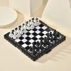 Portable Mini Magnetic Chess Set Reusable Folding Chessboard Board Game Foldable International Chess Games for Kid Outdoor