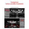 Universal Hide Light Bar Car LED Ambient Light 64 RGB Color Car Interior Acrylic Light Guide Decoration Atmosphere Light 18in 1 Neon Lights 4
