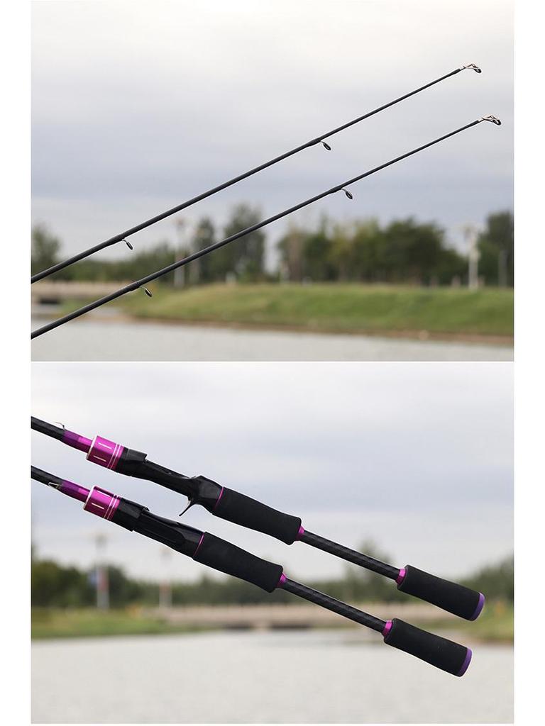 Two-section Medium Fast Action Fishing Rod with Adjustable Handle/Gun Grip