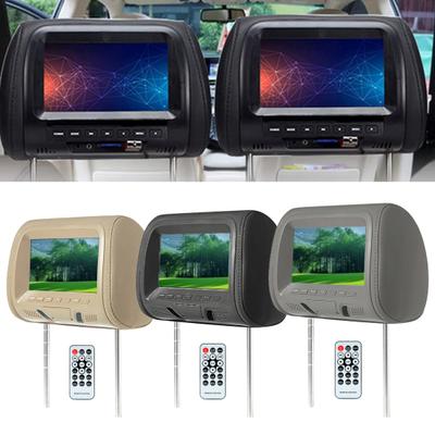 7" Car Headrest DVD Player 2 Screens Remote Control Display MP5 Control 0.672916666666667
