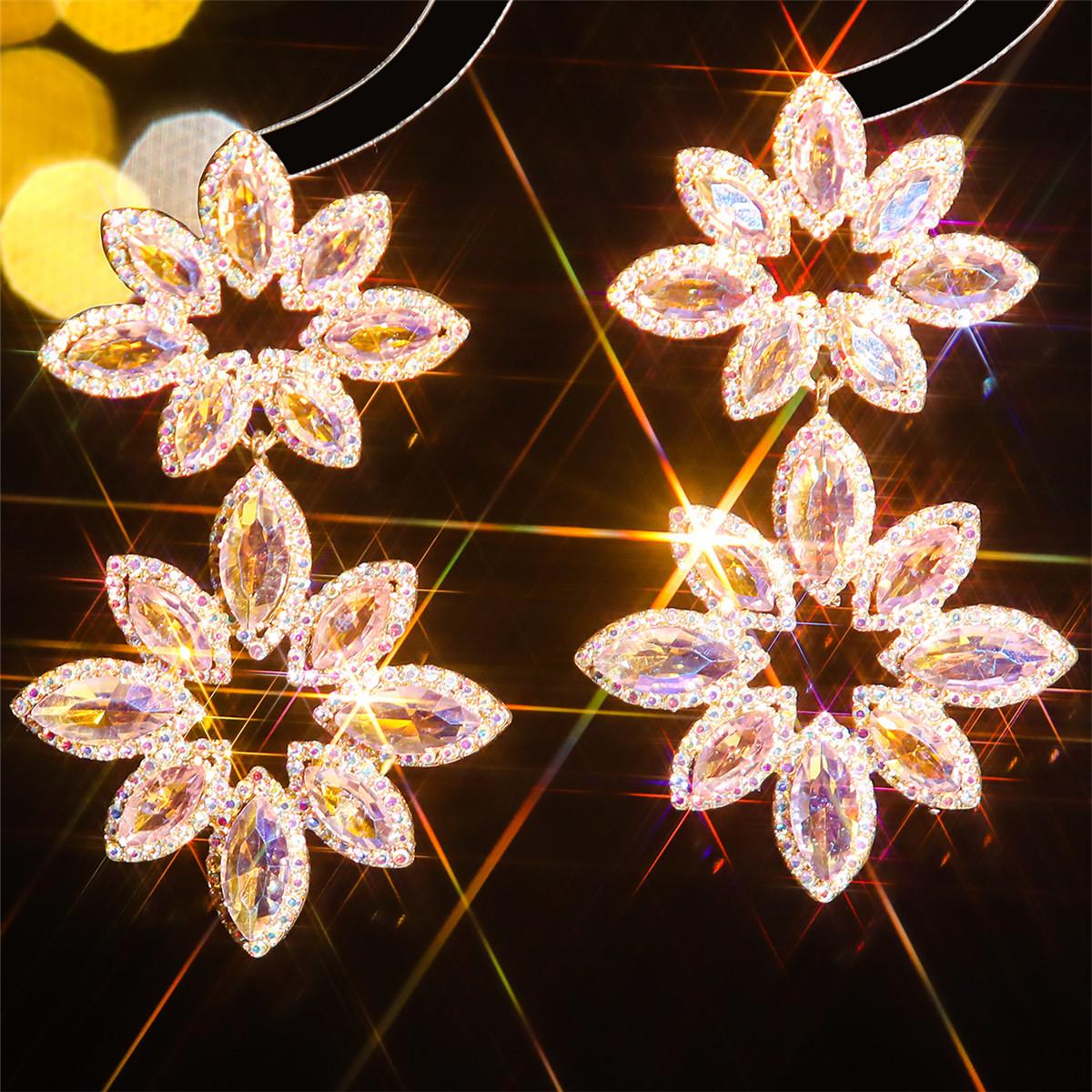 

Новые темпераментные супер блестящие цветные хрустальные длинные серьги модные и элегантные женские серьги