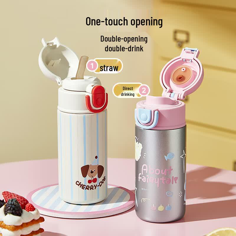 RELEA Insulated Straw Water Bottle