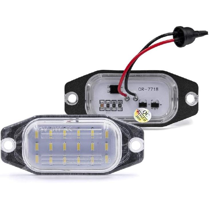 

NSLUMO LED License Plate Lights Compatible w/ 2007-2014 To yota FJ Cruiser, 91-97 FJ80 Land Cruiser, OEM Led Number Lamps Replacement Canbus Error