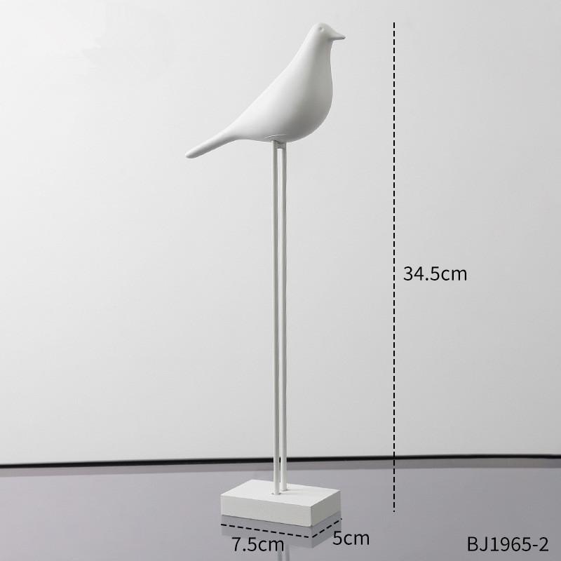Resin Bird Statue Handicrafts Decoration Artificial Coloring Nordic Bird Decoration Home Decoration Office Desktop Sculpture