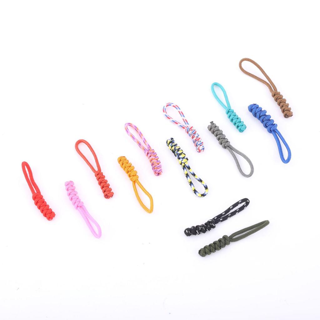 Cross-Border Paracord Keychain Zipper Repair Rope Pendant for Outdoor Bags
