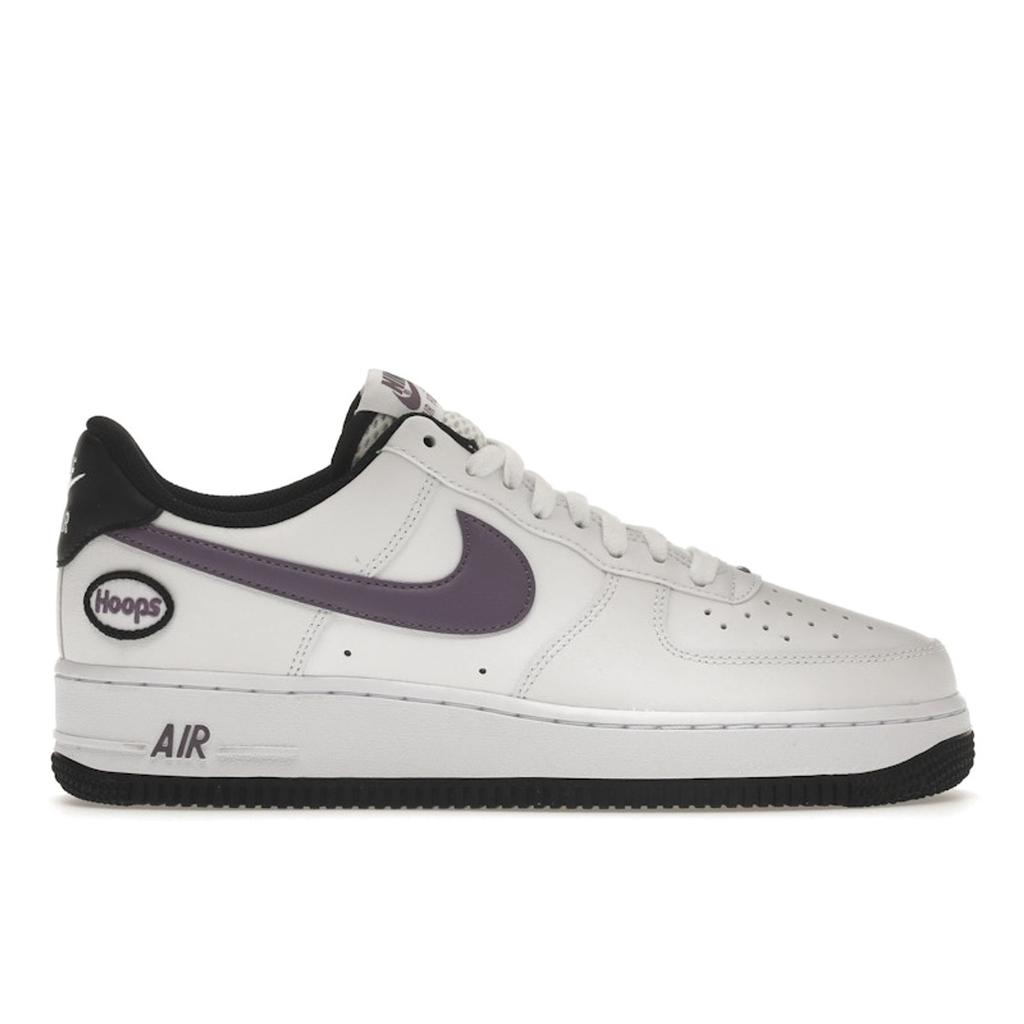 Nike Air Force 1 07 LV8 Hoops - Weiß Canyon Lila Herren Sneaker Schwarz DH7440-100