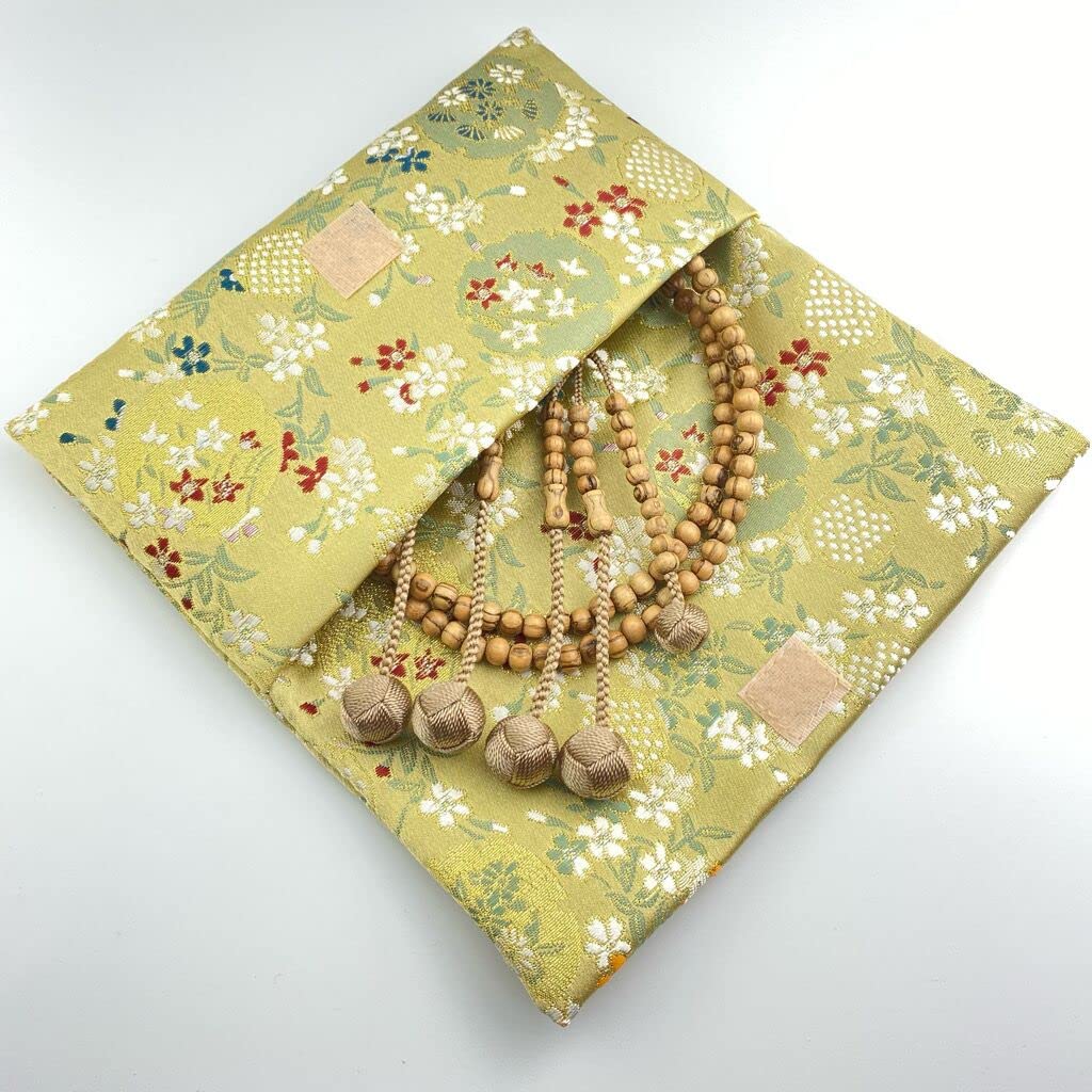 Myorenka Gebet Nichiren Sekte Holzgebet geeignet für Männer und Größe Tiger gestrandete Gebetsperlen Gebetsperlenbeutel Naturholz Odawaku Sanskrit