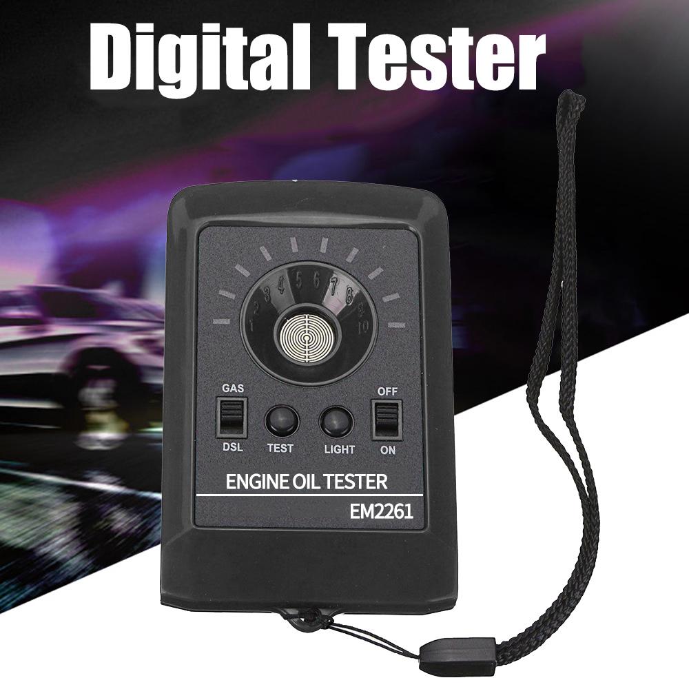 12V LED Digital Tester Motor Engine Oil Quality Detector Gas Diesel Fluid Analyzer