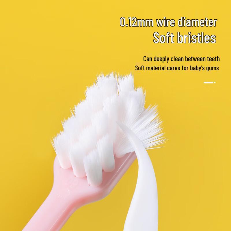 RAOYI Children's Silicone Handle Soft Bristle Toothbrush (2-Pack)