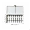 Empty Watercolor Palette Multiple Grid Options Artist's Travel Kit Compact Size Paint Pan