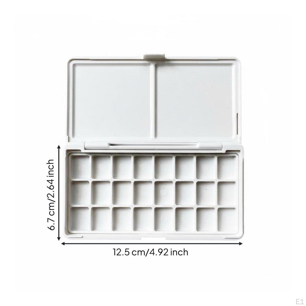 Empty Watercolor Palette Multiple Grid Options Artist's Travel Kit Compact Size Paint Pan