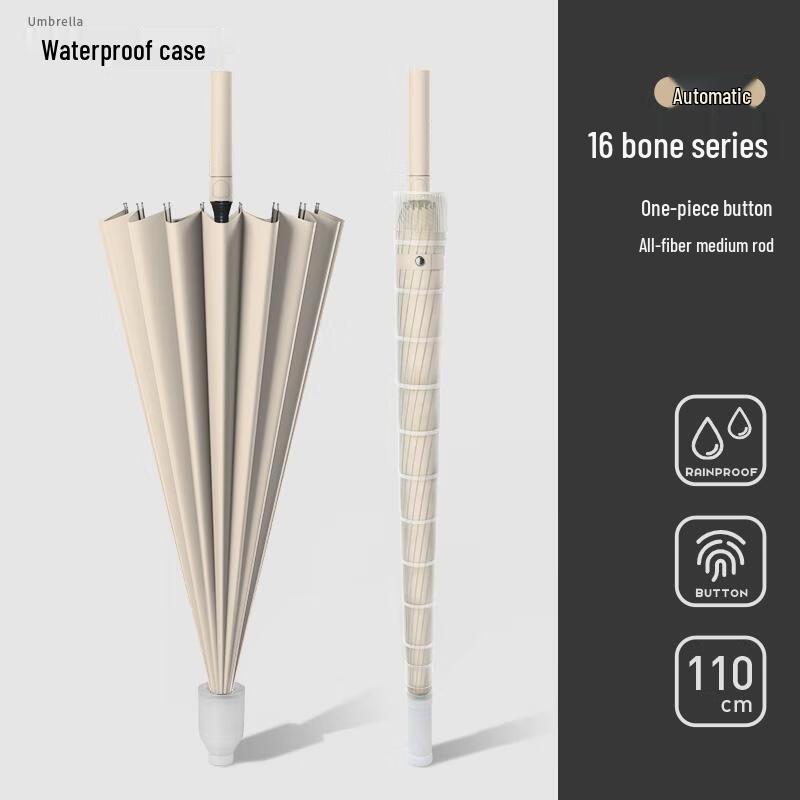 Xiaobu Forest Automatic 16-Rib Windproof Umbrella