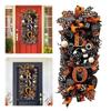 Halloween Wreath Fall Wreath Spooky Boo Halloween Wreath Door Hanging Ornaments Halloween Decoration for Front Door Home Window
