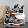 2025 summer new boys basketball shoes fashionable versatile mesh breathable rotating buckle youth sneakers