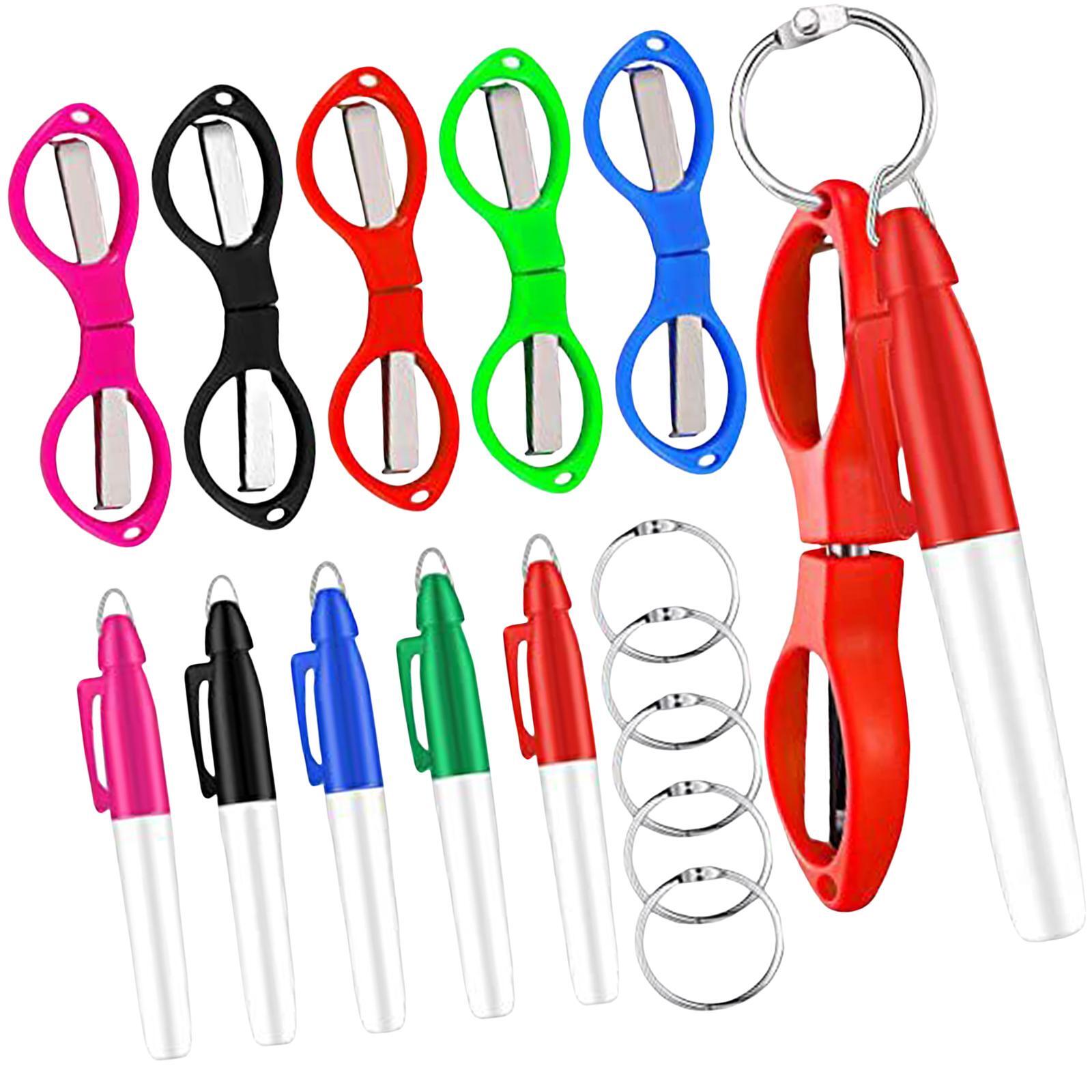 

Foldable Scissors KeyChain Silver Metal Scissor Nurse Pen Set