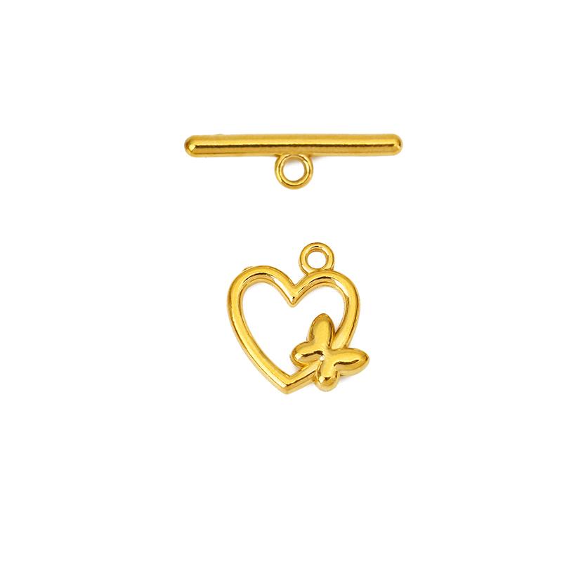 5sets Stainless Steel Toggle OT Clasps Necklace Hooks PVD Never Fade End Connectors For Bracelet Diy Jewelry Making Accessories