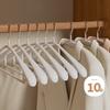 Fanyejia Luxury Wide-Shoulder Hangers, 10 Pieces for Down Coats And Overcoats, Plastic-Coated Clothes Hangers, Non-Slip Garment Rack
