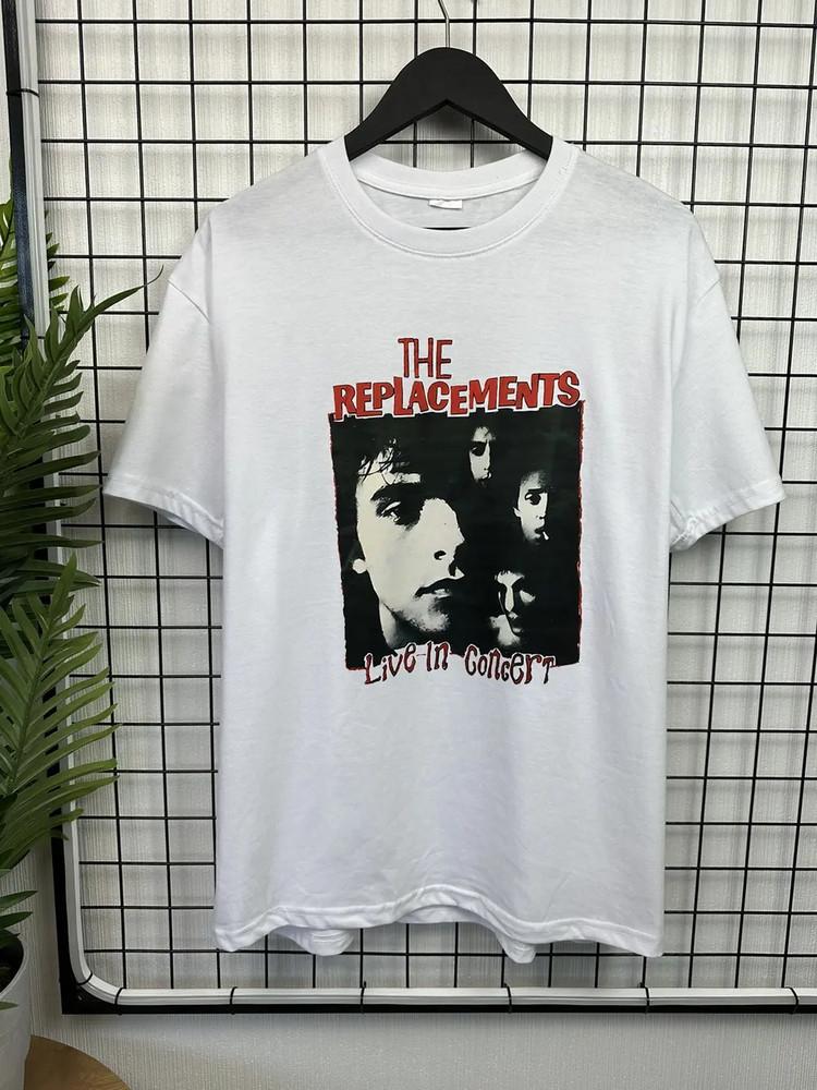The Replacements Band Tee Men White Live in concert Shirt Unisex All Sizes TR628 Unisex T-Shirt XXL