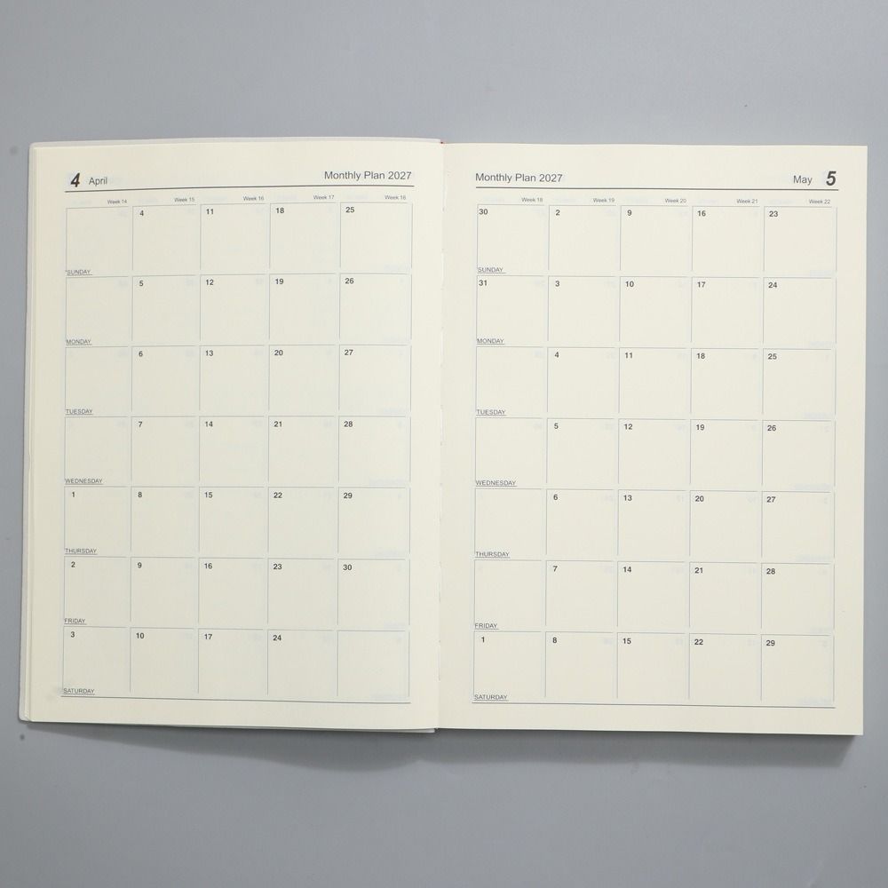 A4 2027 Daily Planner Hardcover Hardcover Planner Gifts Schedule Planner School Study