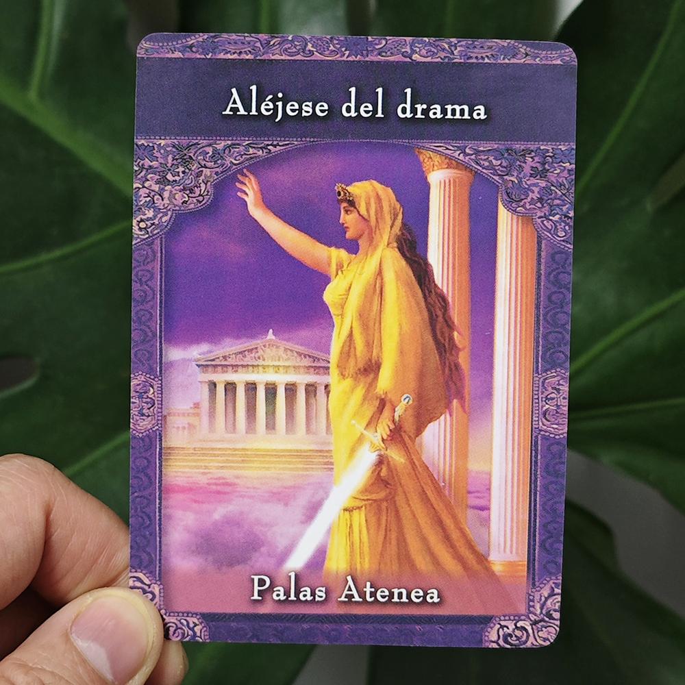 Ascended Master Oracle Deck In Spanish Language 10.4*7.3cm 44 Pcs Oracle Cards