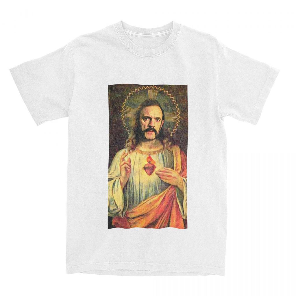 Maglietta Merch di Saint Lemmy Uomo Donna Divertente Cotone Puro Vestiti Estivi