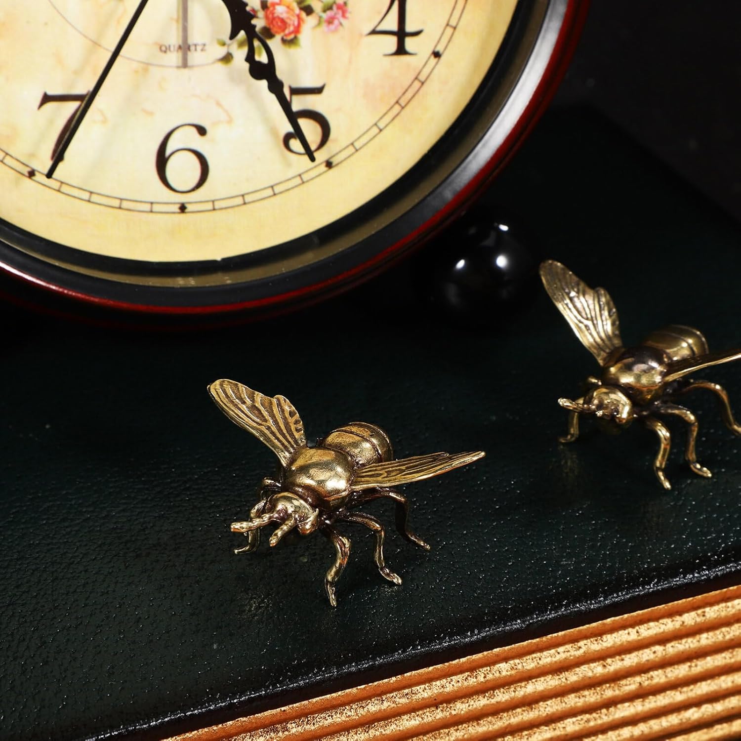 

2 Статуэтки Золотой Пчелы, Статуэтка Пчелы из Латуни Фэн-шуй, Винтажная Скульптура, Игрушка, Статуэтка Богатства, Домашнее Украшение, Коллекционная