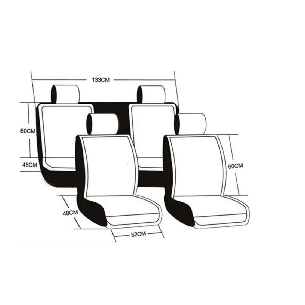 Чехлы на автомобильные сиденья из натуральной овчины, универсальный размер, аксессуары