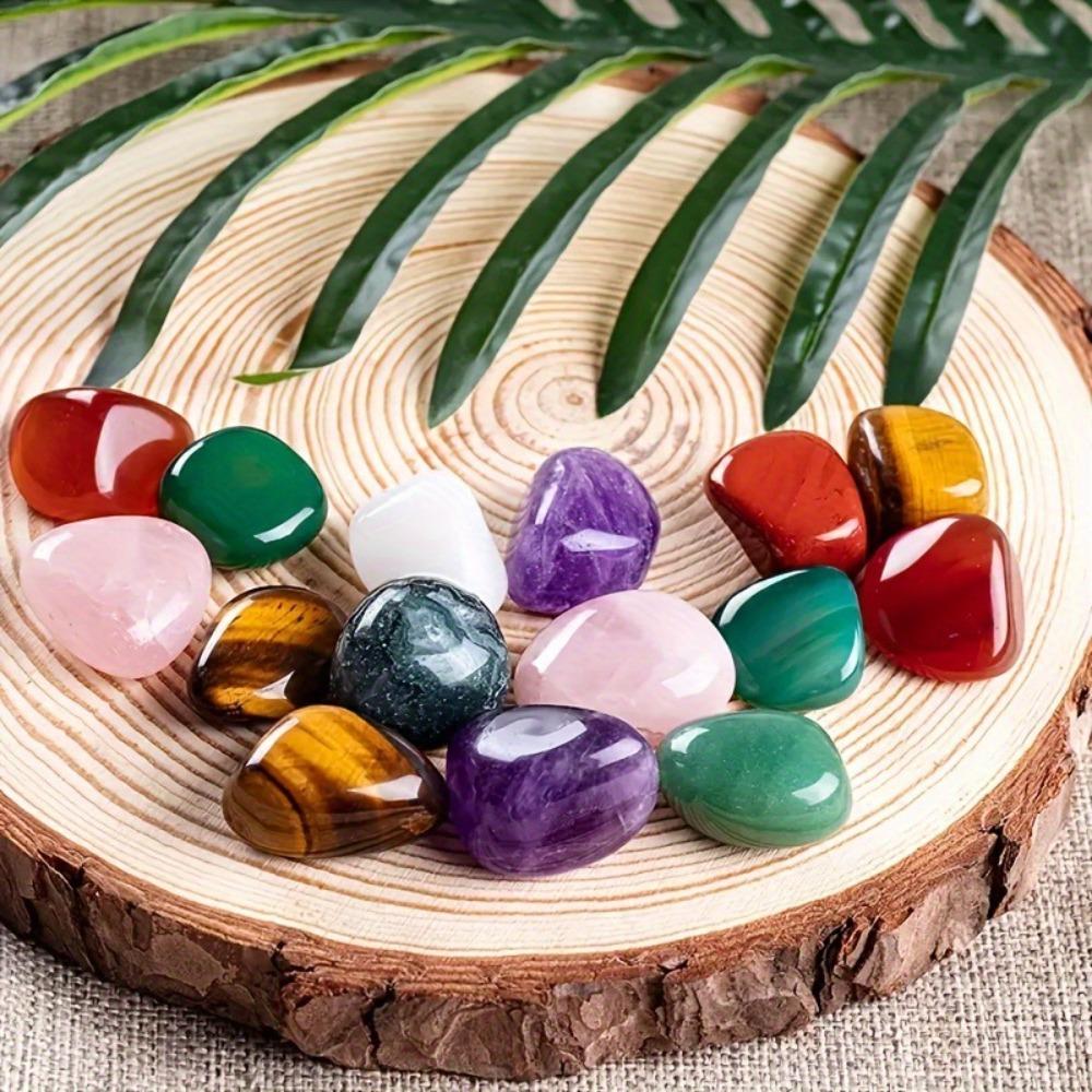 100g/Bag Irregular Natural Tumbled Stones Art Ornament Assorted Tumbled Gemstone Home Aquarium Decor Landscape Craft