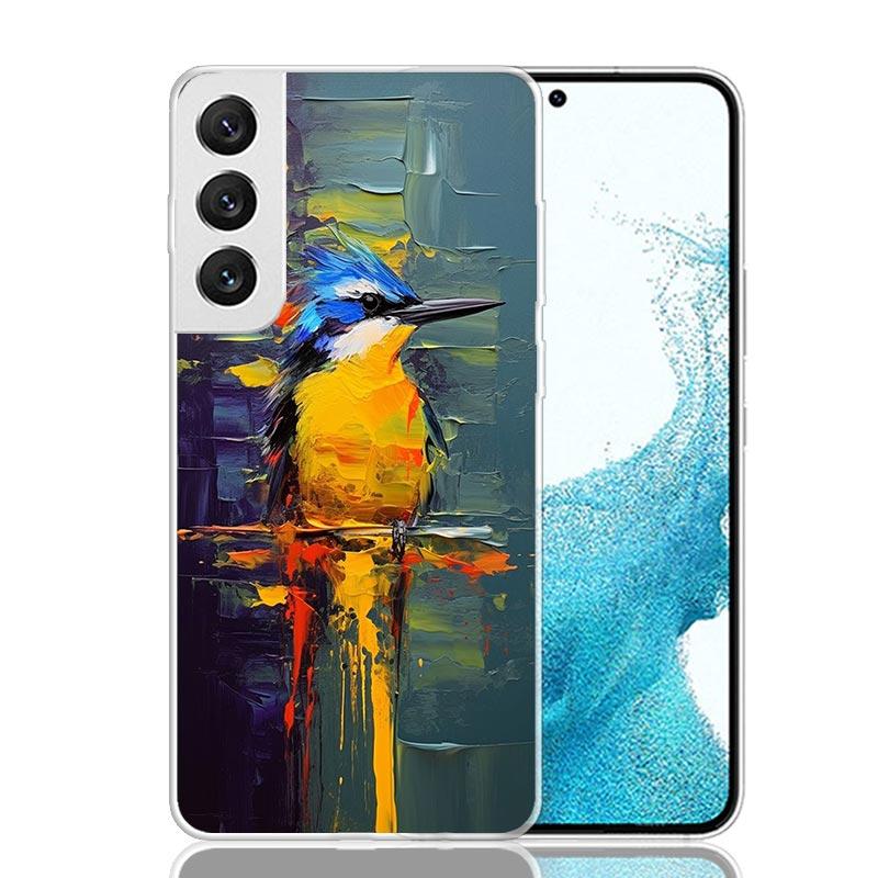 

Animal Oil Painting Bird Phone Case For Samsung Galaxy S26 S25 Edge S24 S23 FE S22 Ultra S21 Plus S20 + Fundas Cover Coque Galax Samsung S25 Plus