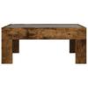 Infinity LED Coffee Table in Smoked Oak 70 x 50 x 30 cm