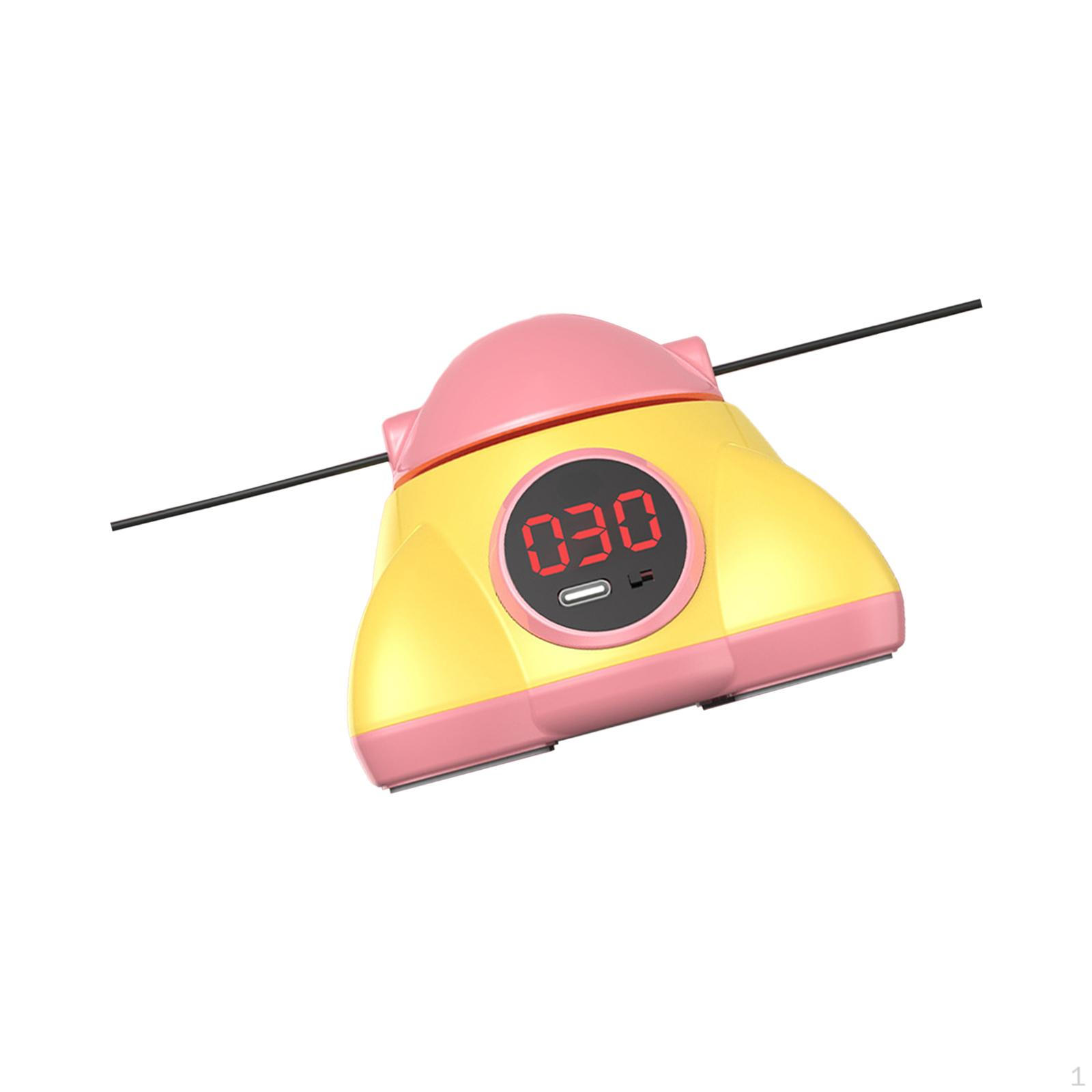 

Усовершенствованный тренажер для прыжков на скакалке с интеллектуальной технологией для домашних тренировок розовый