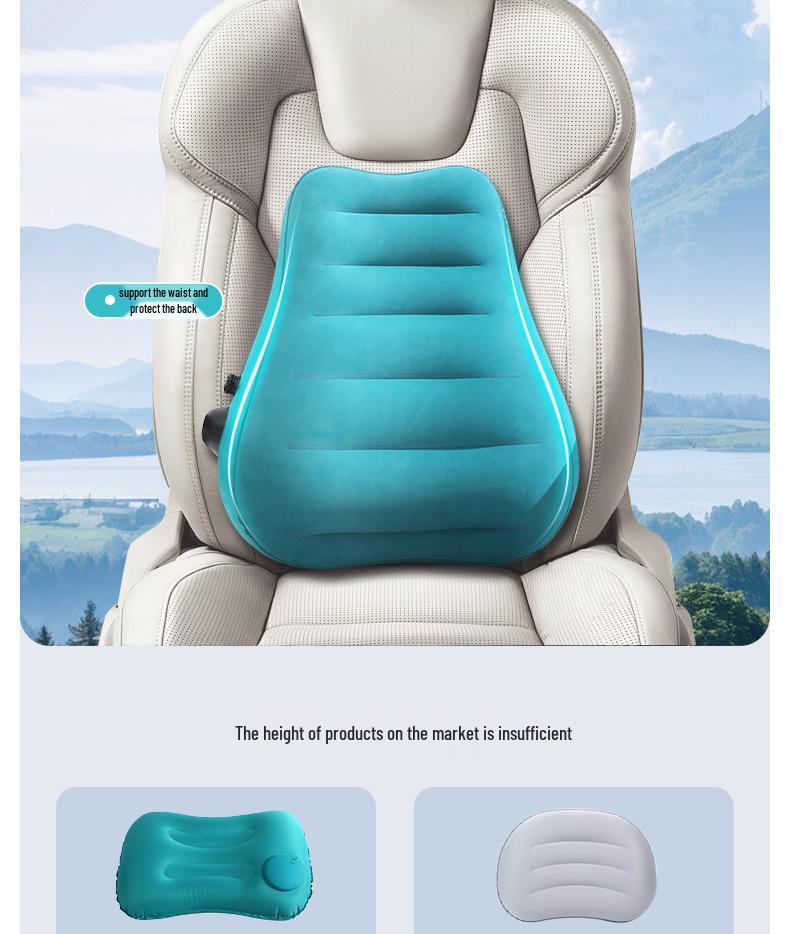 Inflatable Lumbar Pillow & Waist Support for Travel
