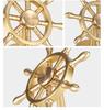  Ornement Spinner Roue de Navire en Laiton Rotatif - Décoration de Bureau en Métal & Cadeau