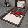 New Morandi Color Bathroom Doormat Balcony Floor Mat Modern Simple Bedroom Living Room Waterproof Leave-in Carpet
