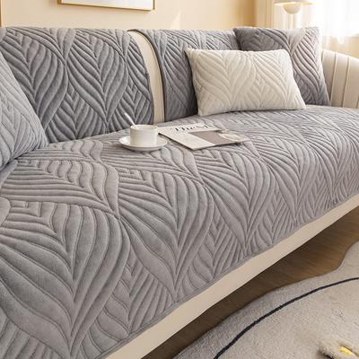Winter Plush Sofa Cushion for All Seasons, Fabric Leather Anti-slip Cushion, Modern Simple Sofa Cover with Thickened Cover