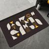 Diatom mud toilet absorbent anti slip pad, bathroom floor mat, waterproof kitchen floor mat at the bathroom entrance