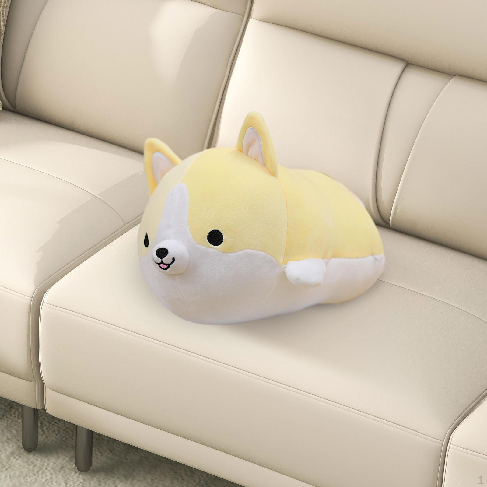 

Очаровательная плюшевая игрушка «Щенок корги» — идеальный подарок для детей и подростков жёлтый