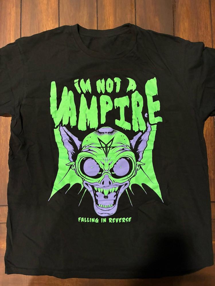 

New Falling In Reverse I039m Not A Vampire Cotton Black S-5XL Unisex Shirt LL358 Unisex T-Shirt XXL