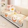 Special-shaped Sofa Cushion Chenier Cartoon Anti-cat Scratch Straight Row Sofa Leather Seat Cushion Premium Feeling Cover Cloth