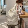 Schultasche neuer Rucksack mit großem Fassungsvermögen für Mädchen mit Blumen und Schleife Schüler-Schultasche Mittelschule Hochwertiger wasserdichter Rucksack