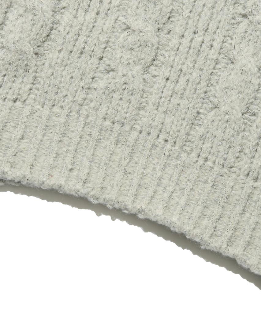 OTHERFITS Alpaca Henley Neck Knit (Gray)