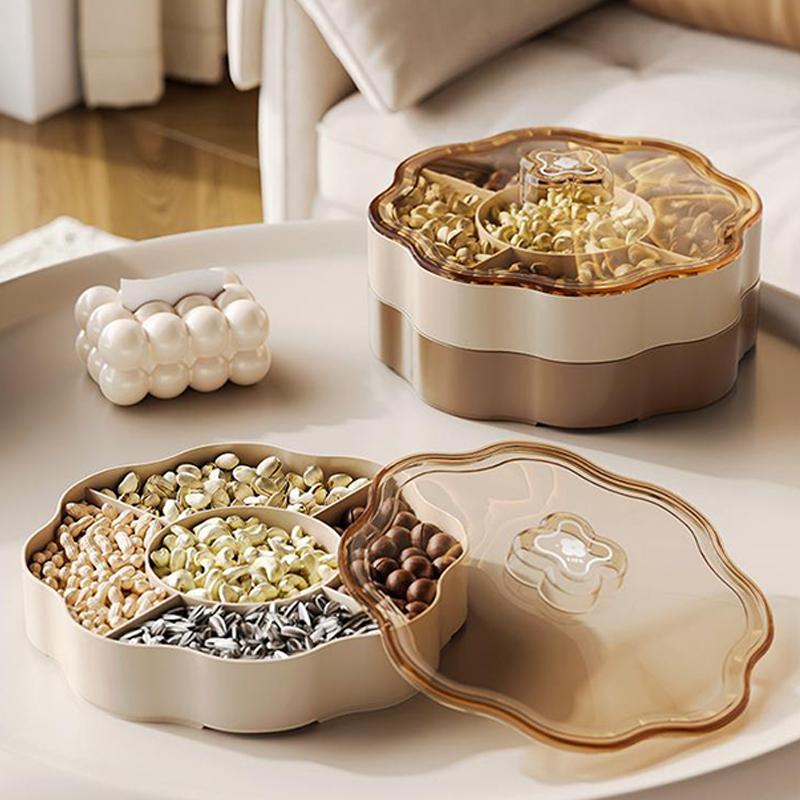 Home Candy Tray, Dried Fruit Snacks, Candy Storage Tray, Living Room Coffee Table Dried Fruit Small Item Storage Box Pp Material