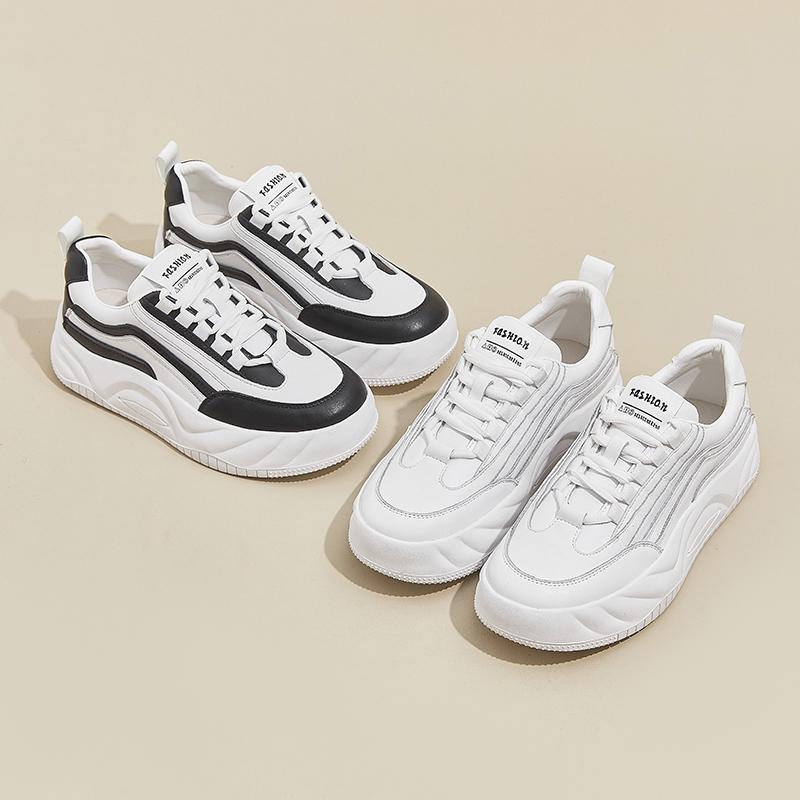 Women's Sneakers Shoe Anti-slip Lace-up Student Spring and Autumn Women Shoes Plus Size Flat Casual Shoes Female