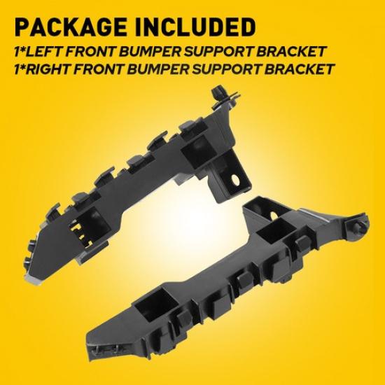 2Pc Bumper Headlight Support Bracket Retainer Support Fit For Honda Accord 18-19