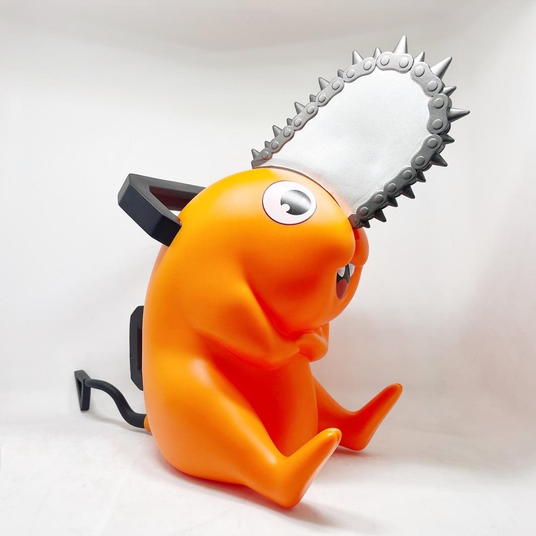 Chainsaw man, oversized chainsaw dog, magnetic tail, high-quality version, sitting posture, doll ornament model, boxed figure.