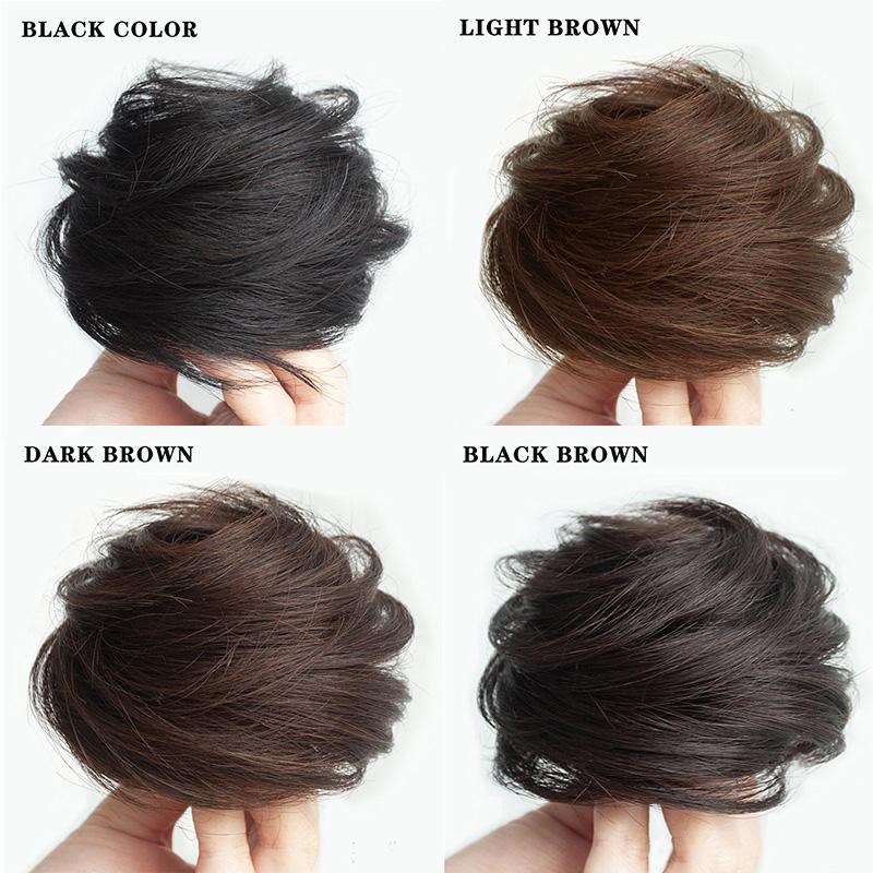 Messy Bun Hair Piece Synthetic Hair Natural Wave Chignon Ponytail Donut Updo Hair Piece Scrunchies for Women